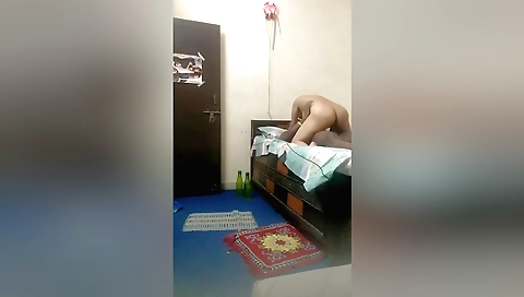 Sexy brunette 18+ girl with beautiful ass rides hot cock