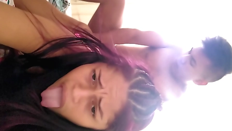 Indian redhead takes step-father's black cock inside