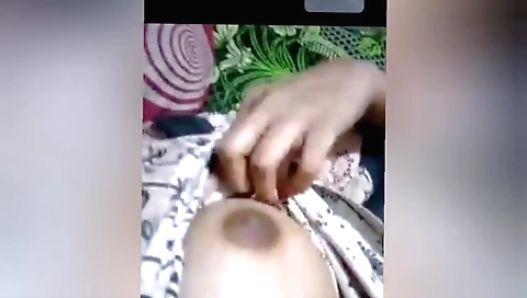 Indian amateur video with big boobs and hairy pussy