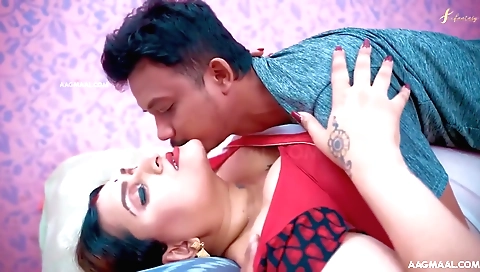 Indian brunette milf wife with sexy ass getting fucked