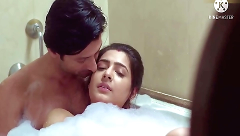 Brunette indian with long legs makes a nice move in bed