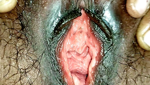 Hot girl in stockings makes a passionate solo video