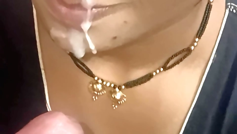 Indian lady sucks my dick and gets my big dick inside her mouth