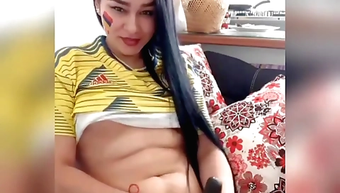 Ruhi punish girl enjoys herself in her room (webcam)