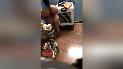 Busty bhabhi in sexy red dress and black stockings