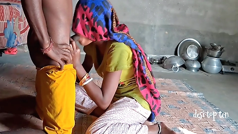 Indian woman has her mouth and pussy fucked by boyfriend