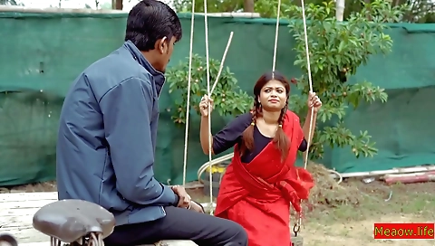 Indian pornstar with big breasts is getting humped outdoors