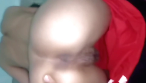 Brunette wife gets her hubby dirty during a shower