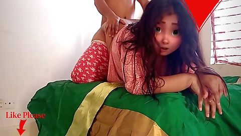 Hot brunette girl in a sexy outfit gets fucked hard