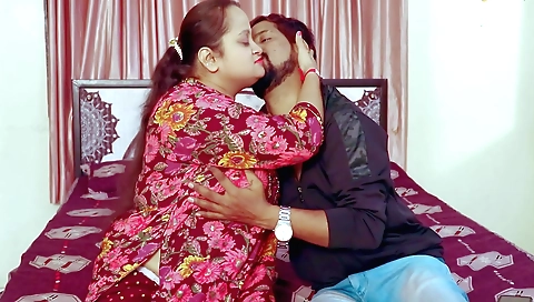 Mature Indian with large tits fuck with her big cock