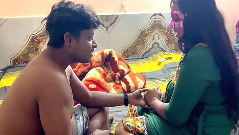 Indian stepsister and stepbrother fucks a stepbrother's stepsister