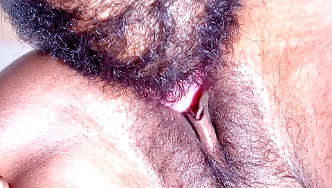 Indian girl loves licking and playing with her pussy