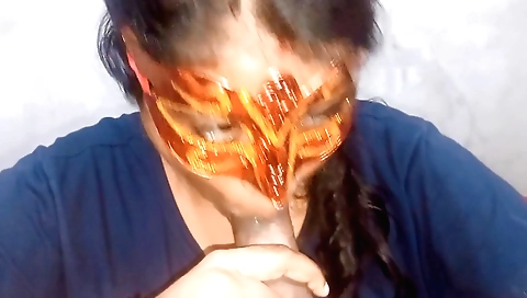 Neha Bhabhi Sucks The Dick Very Well Continuously Without Stopping