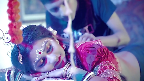 Indian slutting her husband while he fucks her from behind