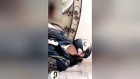 Hot brunette milf shows off her body with a webcam