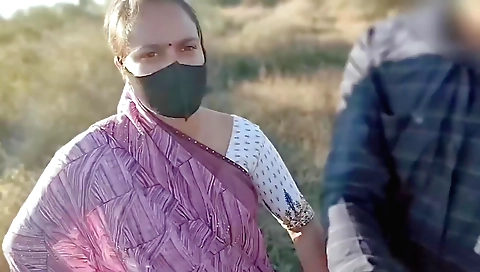 Indian babe is getting fucked outdoors in a hot outdoor video