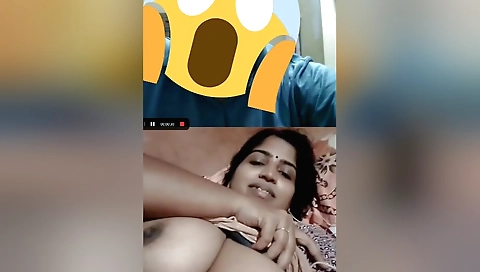 Indian bhabhi shows off her natural breasts in solo video