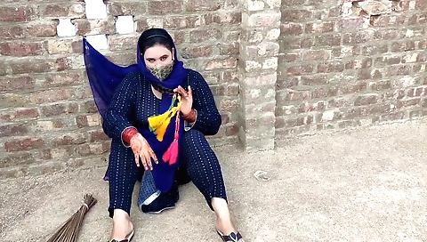 Indian chick wearing sexy black suit gets dildo in pussy