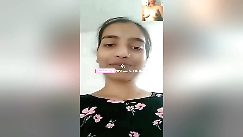 Sexy indian babe shows off her bare ass and snatch on webcam