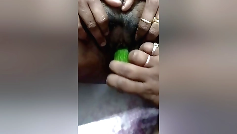Indian hairy babe getting fucked in her hairy pussy