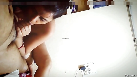 Boudi's huge pair of tits and ass getting fucked on webcam