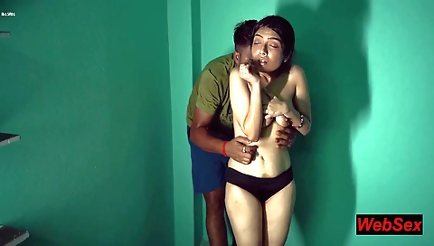 Indian teen 18+ is fucked in her bedroom on her bed