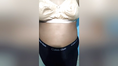 Bhabhi 1080p amateur sex with a long black pantie and a dress