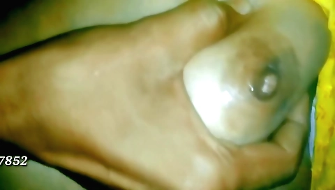 Indian webcam video shows big tits milf licking dick