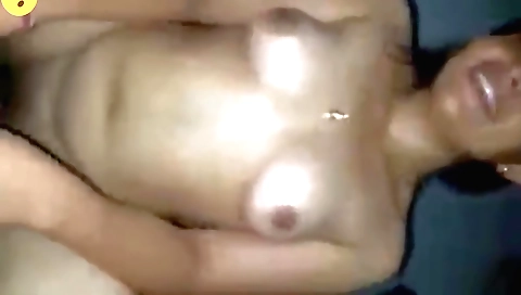 Indian hot brunette showing her tits and big booty