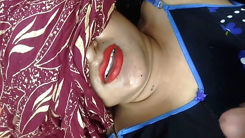 Indian teen with a great face gets a facial from the boss