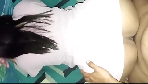 Cute brunette with small boobs and a big ass 18+ amateur