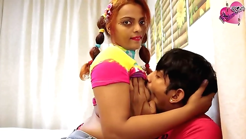 Indian hottie in deepthroat video with big ass in a hot porn video