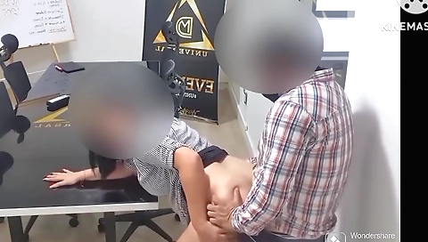 Busty Indian babe shows her sexy body to her office boss