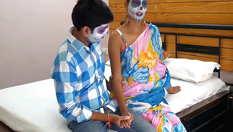 Indian beauties natural face and ass fucked on the couch