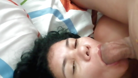 Amateur brunette deepthroat sucking balls in hd video