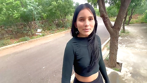 Indian teen with a nice body fucks in my apartment