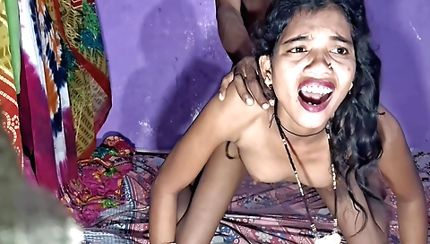 Sexy brunette with a nice figure is getting fucked 3 times