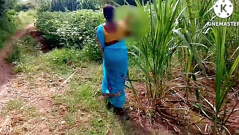 Hot indian girl is in a red dress for an outdoor porn