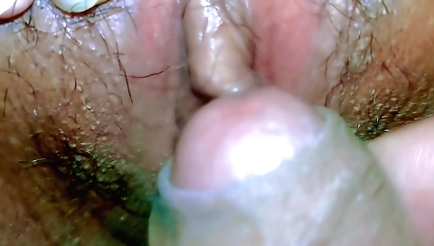 Indian stepdad's hairy pussy is getting penetrated