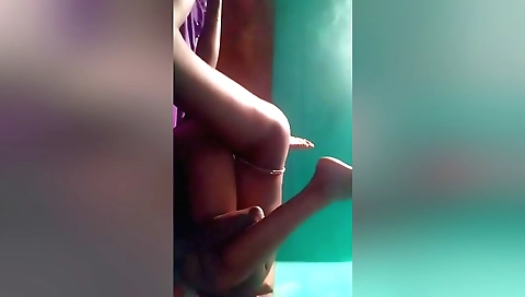 Indian brunette in a sexy body shows her wet pussy