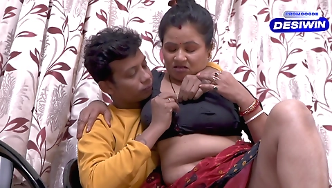 Bhabhi is ready to have her big ass licked and her big boobs shaped