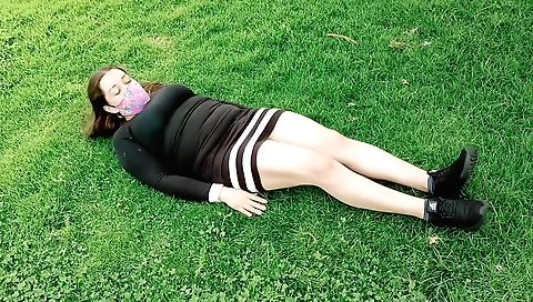 Amateur hot brunette with nice breasts shows her body