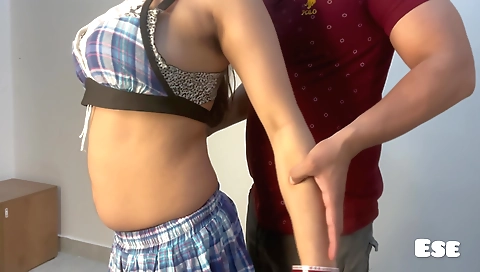 Gym trainer with small tits and booty getting penetrated