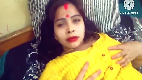 Hot brunette with a small body is getting her birthday gift