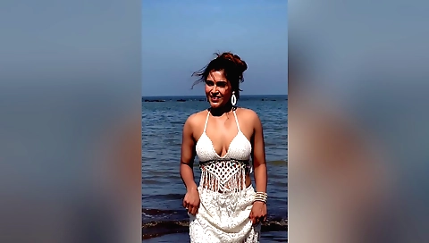 Redheaded teen 18+ is wearing her stepdad's clothes