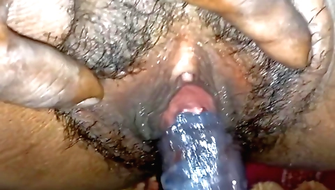 Hairy ebony stepsister-in-law with a big booty and sexy ass