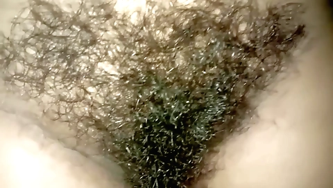 Indian hairy girl enjoys her nakedness and her pussy