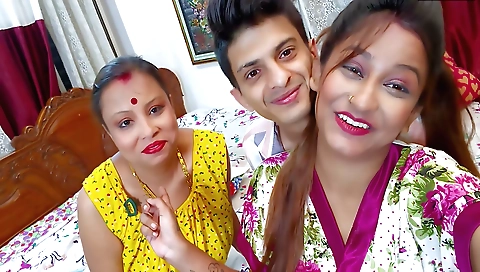 Indian brunette with chubby booty gets it on with stepbrother