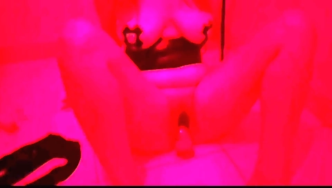 Amateur brunette shows her big tits in front of camera