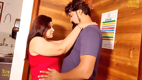 Indian big cock fuck with a hot brunette with big tits